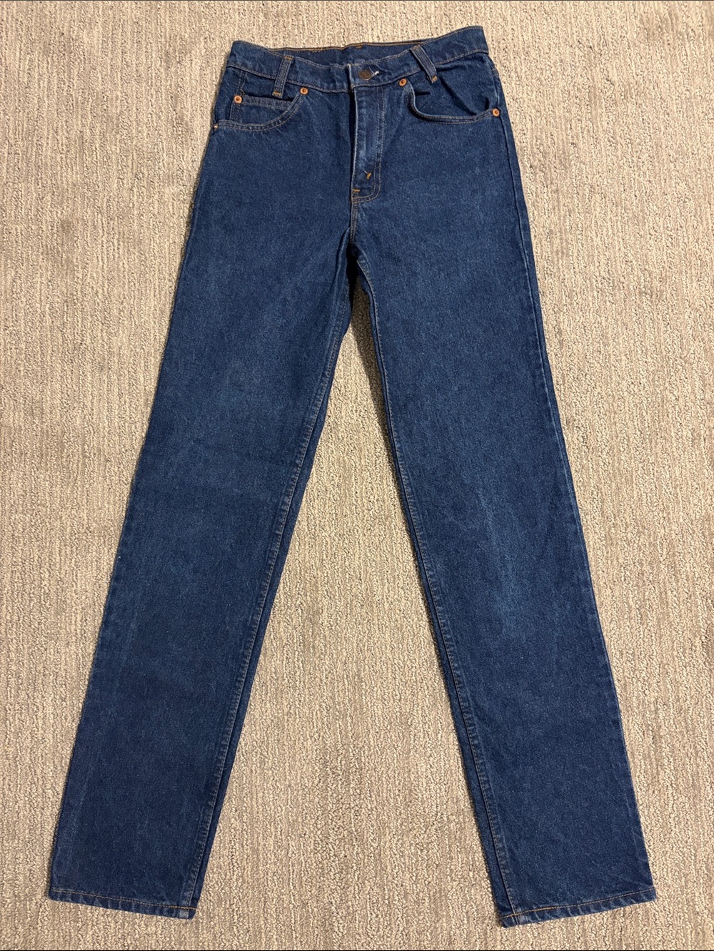 VTG 1985 Levi’s 705 0216 Student Fit Orange Tab Made in USA 27x32 Dark Wash